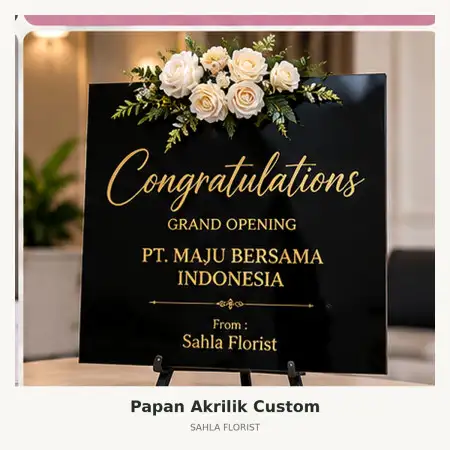 Papan Bunga Akrilik Batununggal